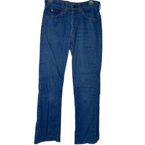 Levi's 517 Bootcut Jeans Made USA Vintage Blue Denim Size 30 x 32 Orange Tab 80s